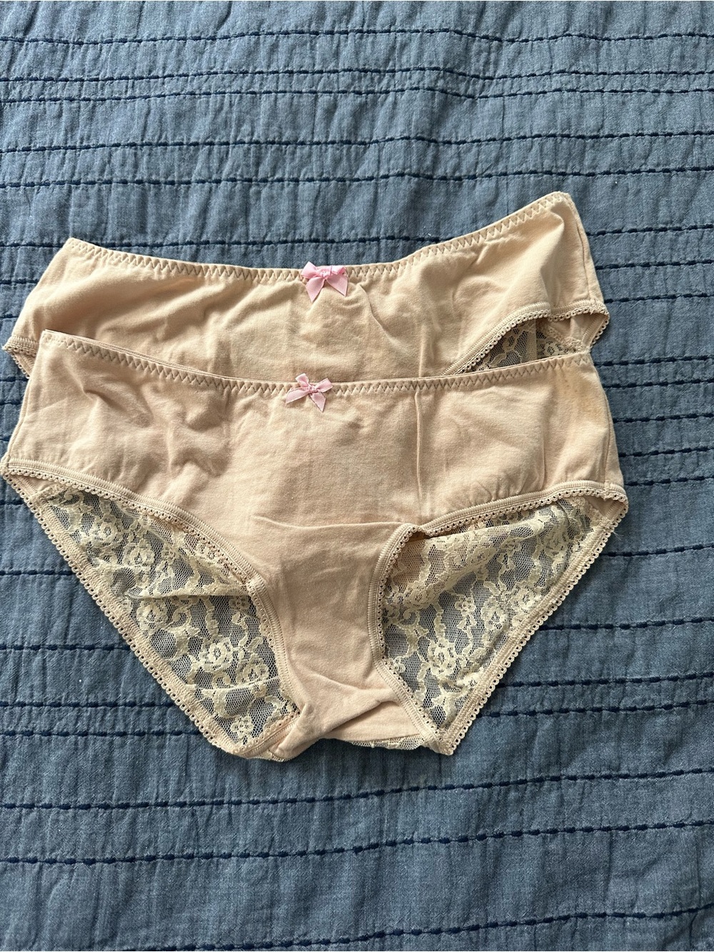 2 NWT Victoria’s Secret lace back low rise hiphugger underwear